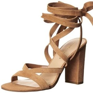 Ivanka trump Kieran suede wrap block heels